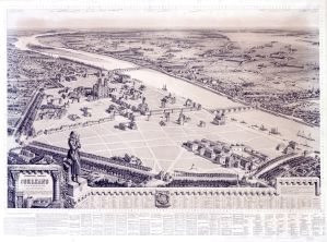 Charles PENSÉE, Perspective générale de la ville d’Orléans, 1845 et 1846, n° INV A.4053, Hôtel Cabu – Musée d’histoire et d’archéologie, Orléans