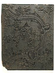 François Pellé, Planche d’impression pour papier de tenture : décor au chinois, n° 76, entre 1774 et 1780, Hôtel Cabu, A.6869
