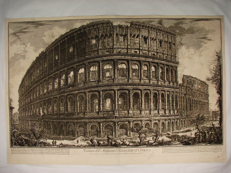 Veduta dell’Anfiteatro Flavio, detto il Colosseo. (titre inscrit)