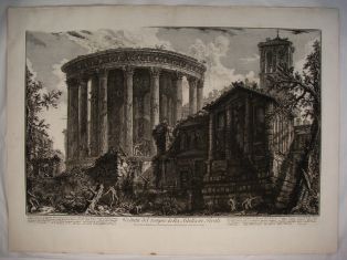 Veduta del Tempio della Sibilla in Tivoli. (titre inscrit)