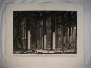 Veduta interna del pronao del Panteon. (titre inscrit)