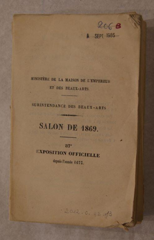 catalogues de Salons (titre factice)