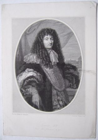 Louis XIV roi de France. 1715. (titre inscrit)