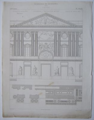 Louvre, colonnade, pavillon du milieu. (titre inscrit)