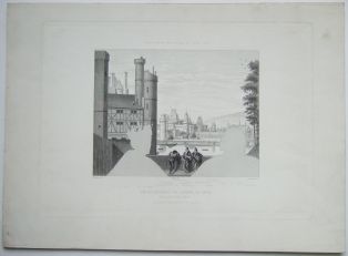 Vue du Louvre et de la porte de Nesle. (titre inscrit)