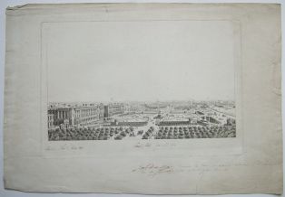 Vue du garde meubles Place Louis XV. (titre factice)