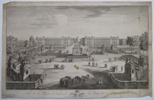 Vue de la Place Neuve de Louis XV le Bien-Aimé. (titre inscrit)