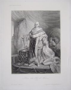 Louis XVIII Roi de France. 1824. (titre inscrit)