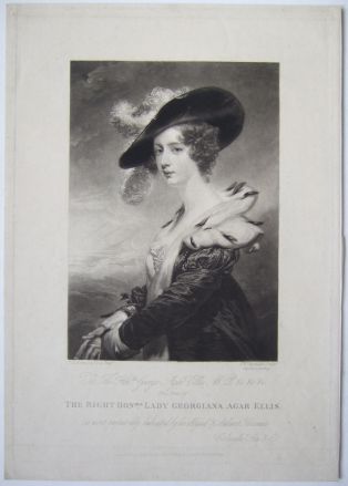 The right honourable Lady Georgiana Agar Ellis. (titre inscrit)