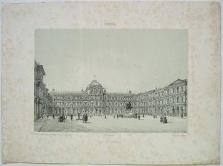 Cour du Louvre. (titre inscrit)