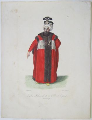 Sultan Mahmoud XI, ou le Grand Seigneur. (Constantinople). (titre inscrit)