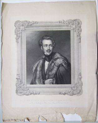 Son altesse royale, le Prince Dom Auguste. Duc de Leuchtenberg et santa-cruz, prince d'Eichstedt. (titre inscrit)