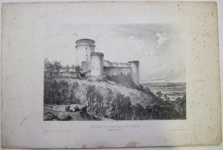Ruines du château de Coucy (département de l'Aisne). (titre inscrit)