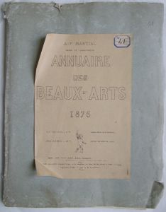 Annuaire des Beaux-Arts 1875. (titre inscrit)