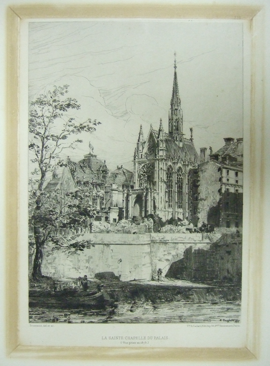 La Sainte Chapelle du Palais. (Vue prise en 1875). (titre inscrit)