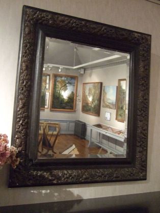 miroir à cadre noir (titre factice) ; © Loches ; ©  Musée Lansyer