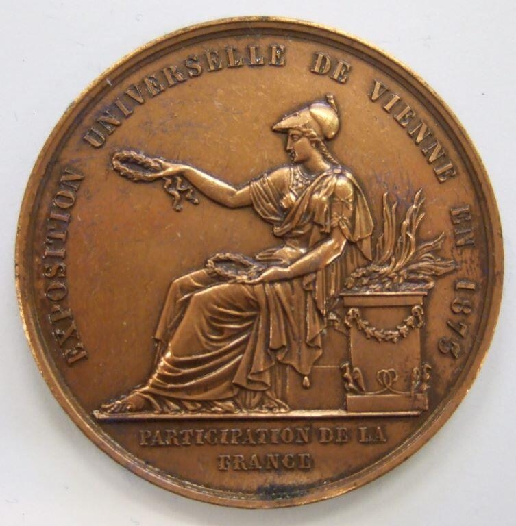 Médaille exposition universelle de Vienne, 1873 (titre factice)