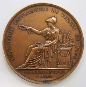 Médaille exposition universelle de Vienne, 1873 (titre factice) ; © Loches ; ©  Musée Lansyer