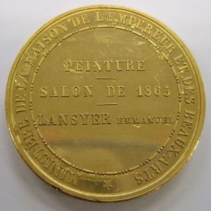 Médaille Salon officiel, 1865 (titre factice) ; © Loches ; ©  Musée Lansyer