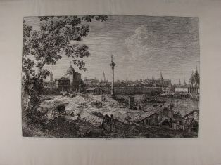 Panorama d’une ville baignée par une rivière. (titre factice) ; © Loches ; ©  Musée Lansyer
