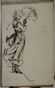 Carnet de dessins, années 1869-1871-1874