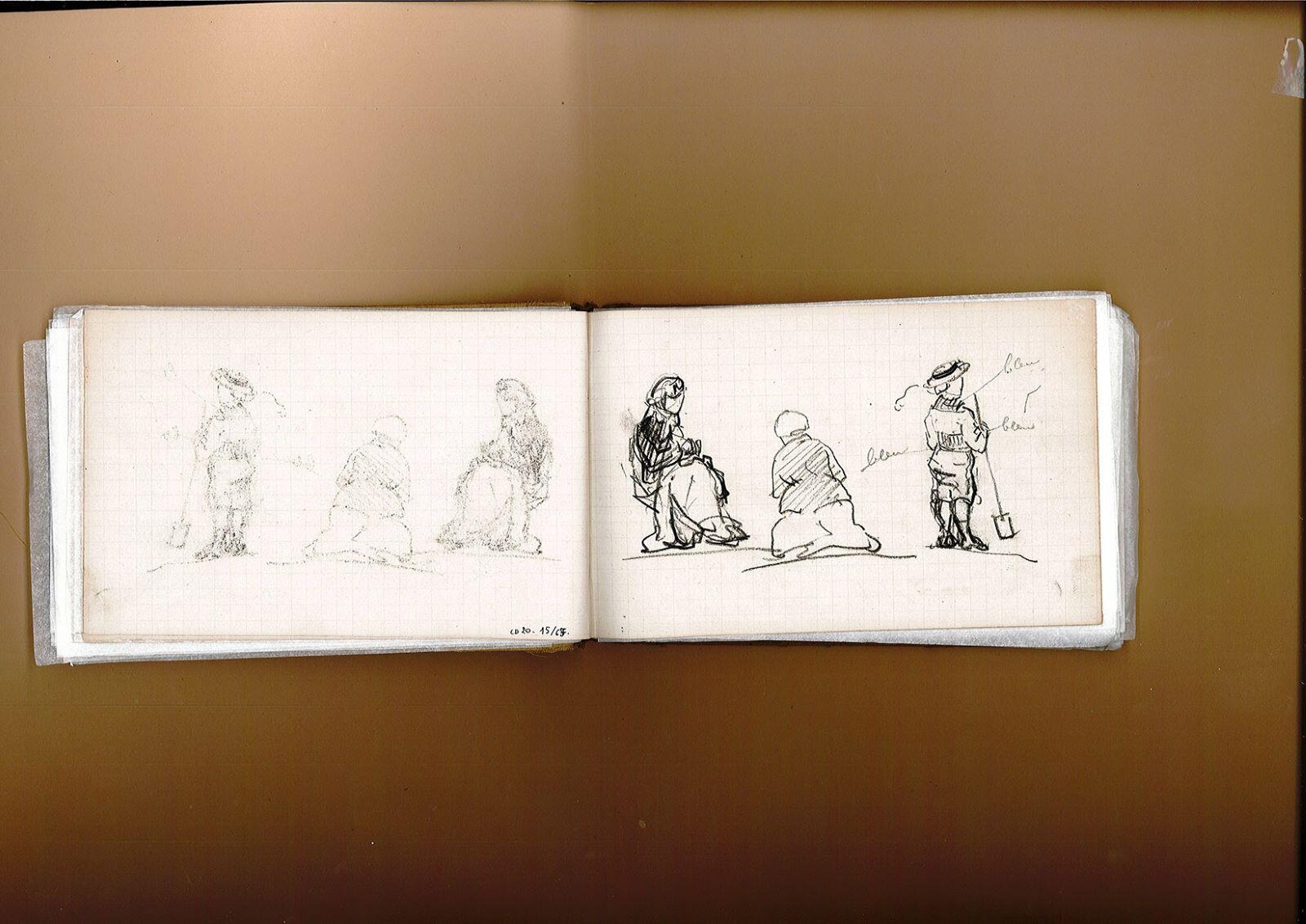 Carnet de dessins, année 1878