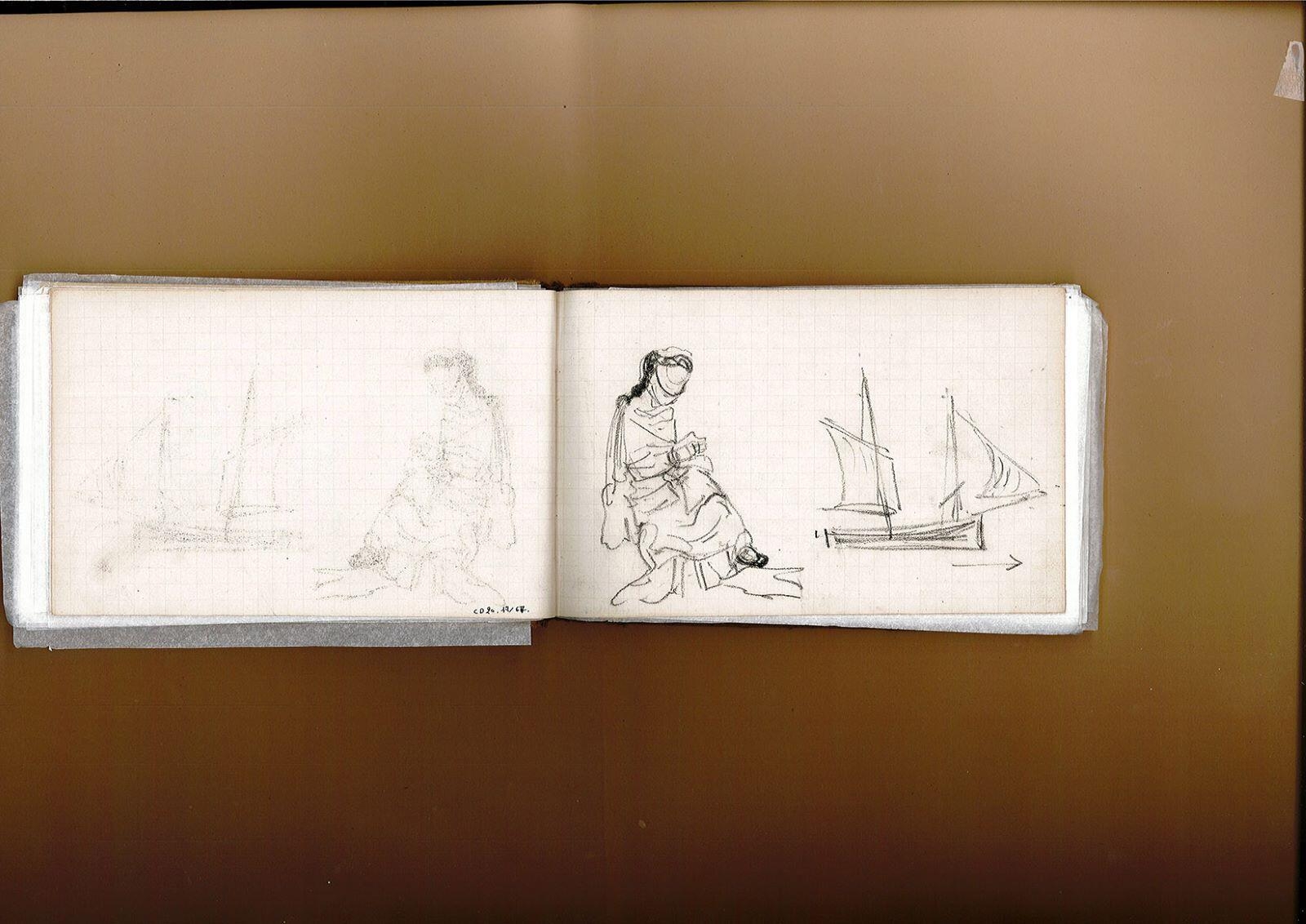 Carnet de dessins, année 1878
