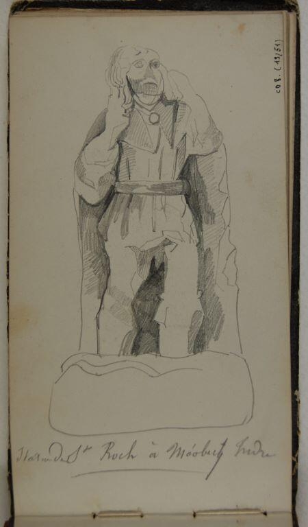Carnet de dessins, année 1856