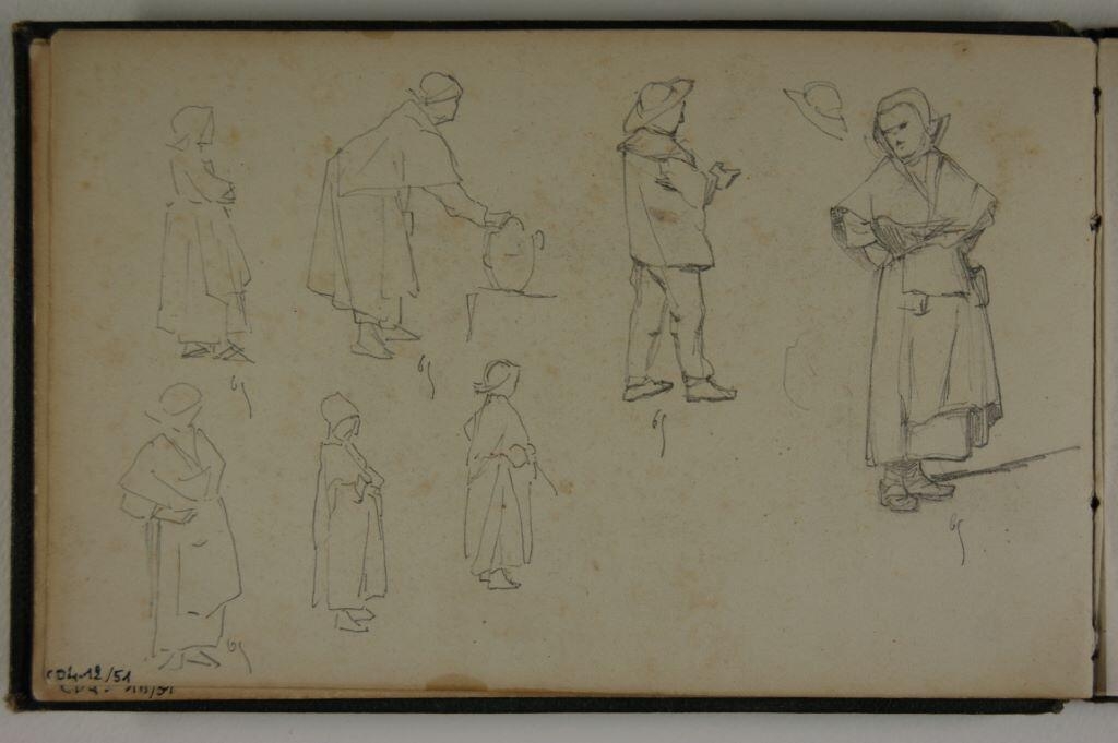 Carnet de dessins, année 1865
