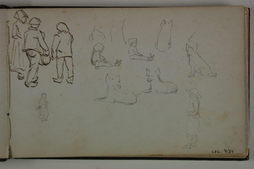 Carnet de dessins, année 1865