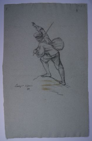 Etude pour le tableau du Luisant (n°772, Musée de Rennes). (Titre inscrit)