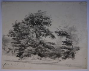 Forêt de Loches. (Titre inscrit) ; © Loches ; ©  Musée Lansyer