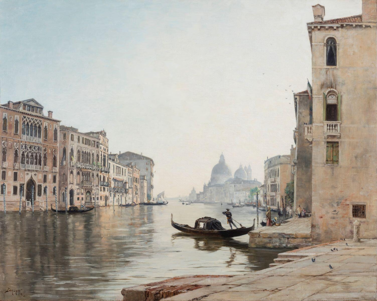 Venise vue du grand canal prise à côté de l’Académia.