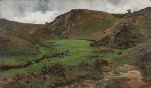 P.1893.322,
Emmanuel Lansyer,
Le Valloi du Lud près Carolles,
1878,
peinture à l’huile sur toile ; © Musée Lansyer, Ville de Loches