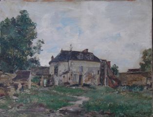 Cour de Saint-Gille, ancienne demeure de ma famille de 1837 à 1843 à Pont-Levoy (Loir et Cher).