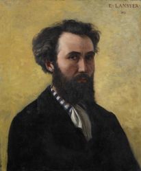 P.1893.423,
Emmanuel Lansyer,
Portrait d’après moi,
1870,
peinture à l’huile sur toile ; © Musée Lansyer, Ville de Loches