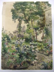 Jardin de ma maison à Loches. ; © Loches ; ©  Musée Lansyer