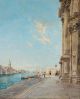Venise, vue prise du pérystile de l’église de la Salute e...