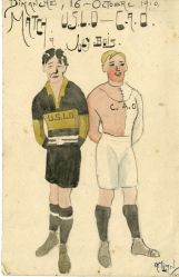 Capitaines d'équipes de football
Crayon, encre, aquarelle
16 octobre 1910
coll. MML