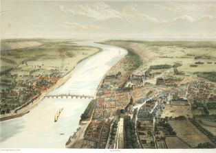Voyage aérien sur la Loire et ses bords/ Blois (titre inscrit) ; © inconnu
