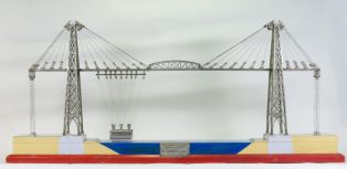 Maquette du pont transbordeur de Nantes (titre factice) ; © Anthony Chatton