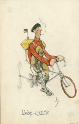 L'Aéro-cycliste
Crayon, aquarelle
1914
coll. MML