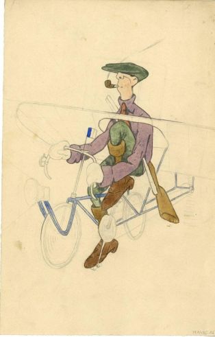 Aéro-cycliste chasseur ; © Anthony Chatton
