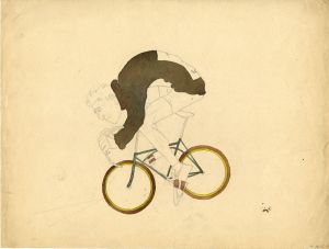 Cycliste
crayon, aquarelle
entre 1912 et 1914
coll. MML