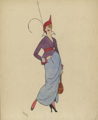 Caricatured'une femme ; © Anthony Chatton