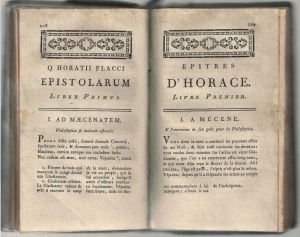 Les oeuvres d'Horace, traduites en françois (t.II) ; © Philippe Bon
