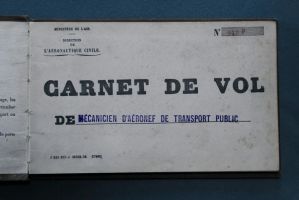 carnet de vol de mécanicien d'aéronef de transport public (sic.)