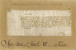 Lettre de Charles VII ; © Susana Pereira-Tavares