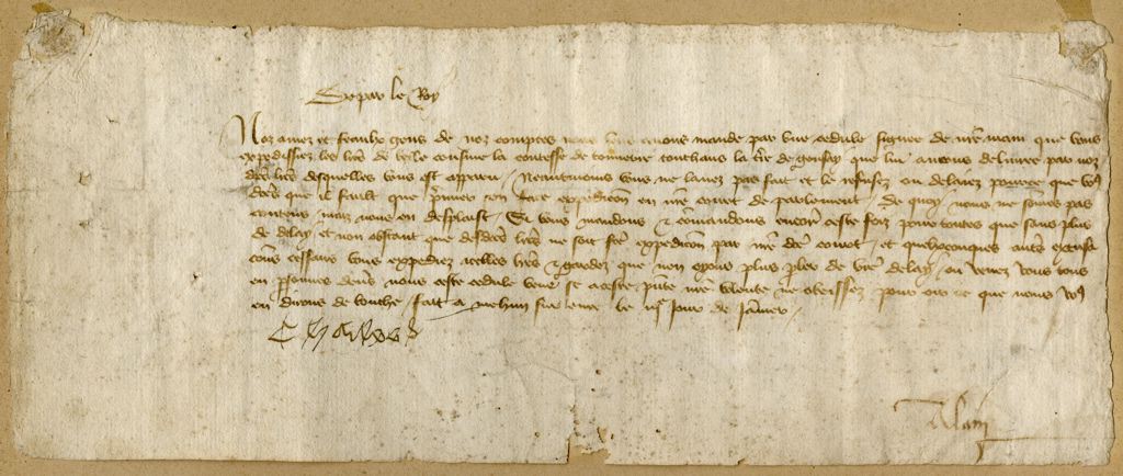 Lettre de Charles VII