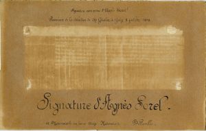 Lettre d'Agnès Sorel, dame de Beauté ; © Susana Pereira-Tavares